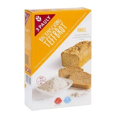 3 Pauly Backmischung Teffbrot - 407g x 16  - 16er Pack VPE