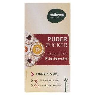 Naturata Puderzucker aus Rohrohrzucker - Bio - 200g x 10  - 10er Pack VPE