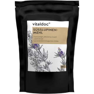 Gesund & Leben vitaldoc SÜSSLUPINENMEHL - Bio - 500g x 8  - 8er Pack VPE