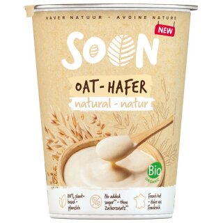 Soon Alternative zu Joghurt aus Hafer Natur - Bio - 350g x 6  - 6er Pack VPE
