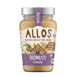 Allos Nuss Pur Erdnuss Crunchy - Bio - 340g