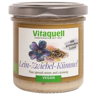 Vitaquell Lein-Zwiebel-Kümmel - Bio - 130g x 6  - 6er Pack VPE