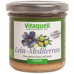Vitaquell Lein-Mediterran - Bio - 130g x 6  - 6er Pack VPE