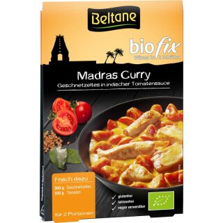 Beltane Biofix Madras Curry glutenfrei lactosefrei - Bio - 19,7g x 10  - 10er Pack VPE