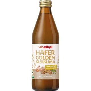 Voelkel Hafer Golden Kurkuma Glutenfrei - Bio - 0,33l x 10  - 10er Pack VPE