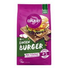Davert Linsen Burger - Bio - 160g x 6  - 6er Pack VPE