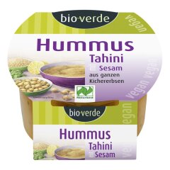 bio-verde Hummus Tahini NATURLAND - Bio - 150g x 4  - 4er...