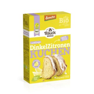 Bauckhof Dinkel Zitronenkuchen Demeter - Bio - 485g x 6  - 6er Pack VPE