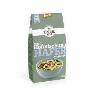Bauckhof Hafer Müzli Hofmischung Demeter - Bio - 425g x 8  - 8er Pack VPE