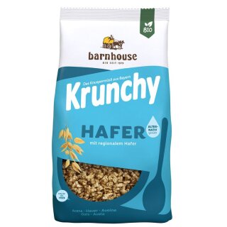 Barnhouse Krunchy Hafer alternativ gesüßt - Bio - 375g x 6  - 6er Pack VPE