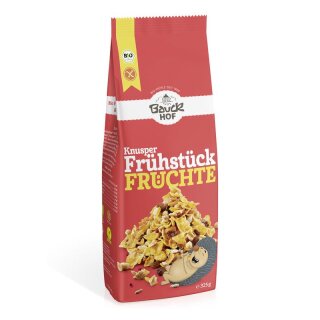 Bauckhof Knusper Frühstück Früchte glutenfrei Bio - Bio - 325g x 6  - 6er Pack VPE