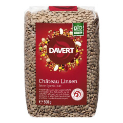 Davert Chateau Linsen - Bio - 500g x 8  - 8er Pack VPE