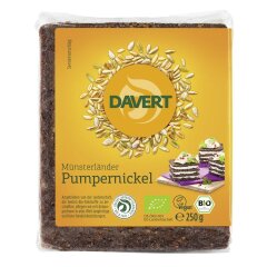 Davert Pumpernickel - Bio - 250g x 12  - 12er Pack VPE