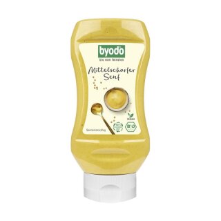 byodo Byodo Mittelscharfer Senf PET-Flasche - Bio - 300ml x 6  - 6er Pack VPE