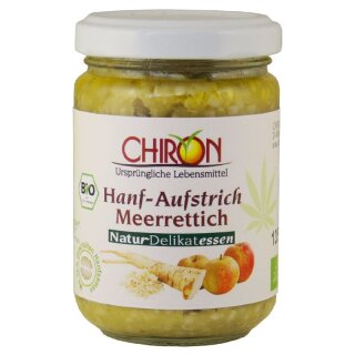Chiron Hanfaufstrich Meerrettich-Apfel - Bio - 135g x 6  - 6er Pack VPE