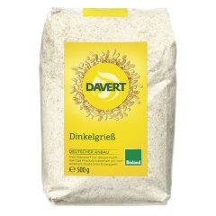 Davert Dinkelgrieß Bioland - Bio - 500g x 8  - 8er...