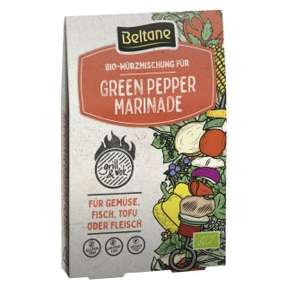Beltane Grill&Wok Würzmischung für Green Pepper Marinade glutenfrei lactosefrei - Bio - 29,4g x 10  - 10er Pack VPE