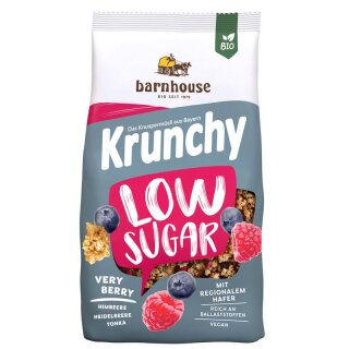 Barnhouse Krunchy Low Sugar Very Berry - Bio - 375g x 6  - 6er Pack VPE