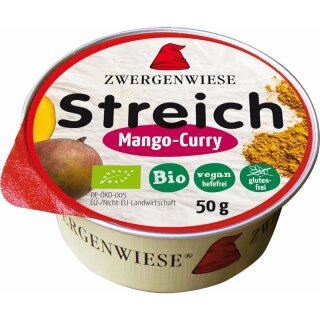 Zwergenwiese Kleiner Streich Mango-Curry - Bio - 50g x 12  - 12er Pack VPE