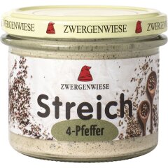 Zwergenwiese 4-Pfeffer Streich - Bio - 180g x 6  - 6er...
