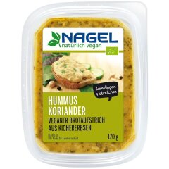 Nagel Tofu Hummus Koriander - Bio - 170g x 6  - 6er Pack VPE