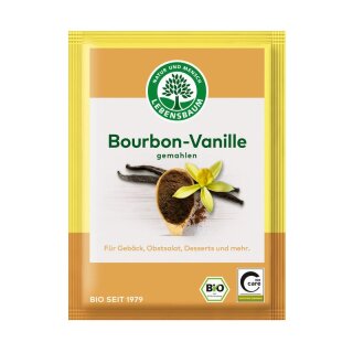 Lebensbaum Bourbon-Vanille gemahlen - Bio - 5g x 18  - 18er Pack VPE