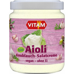 Vitam Aioli Knoblauch-Salatcreme - Bio - 225ml x 6  - 6er...
