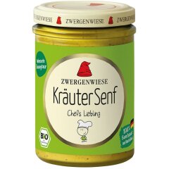 Zwergenwiese Kräuter Senf - Bio - 160ml x 6  - 6er...