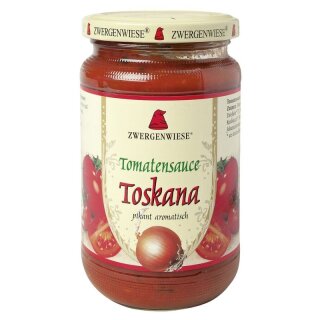 Zwergenwiese Tomatensauce Toskana - Bio - 340ml x 6  - 6er Pack VPE