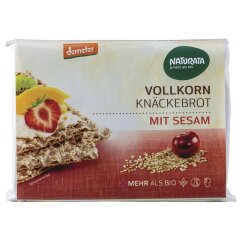 Naturata Vollkorn-Knäckebrot mit Sesam - Bio - 250g...