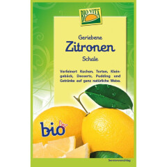 Biovita Geriebene Zitronenschale bio - Bio - 11g x 12  -...
