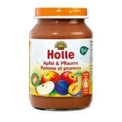 Holle Apfel & Pflaume - Bio - 190g x 6  - 6er Pack VPE