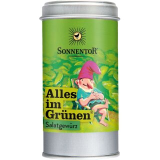 Sonnentor Alles im Grünen Salatgewürz Streudose - Bio - 15g x 6  - 6er Pack VPE