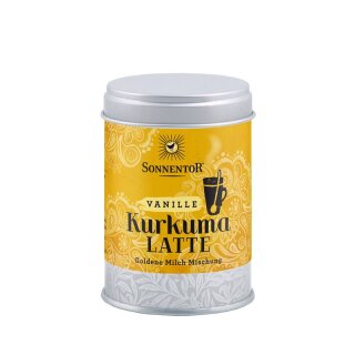 Sonnentor Kurkuma Latte Vanille Dose - Bio - 60g x 5  - 5er Pack VPE