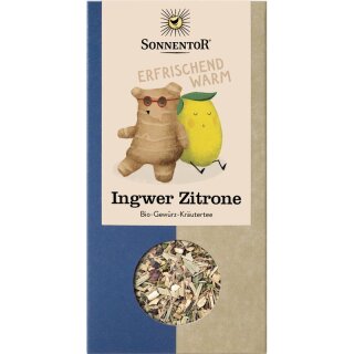 Sonnentor Ingwer Zitrone Tee lose - Bio - 80g x 6  - 6er Pack VPE