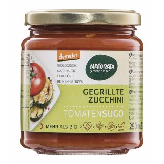 Naturata Tomatensugo mit gegrillter Zucchini - Bio - 290ml x 6  - 6er Pack VPE