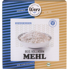 Werz Reis Vollkorn Mehl glutenfrei - Bio - 1000g x 5  -...