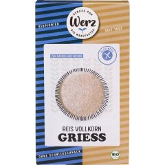 Werz Reis Vollkorn Grieß glutenfrei - Bio - 250g x...