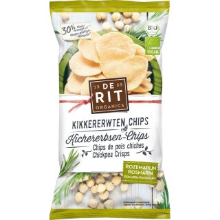de Rit Kichererbsen-Chips Rosmarin - Bio - 75g x 8  - 8er Pack VPE