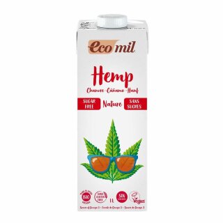 Ecomil Hanfdrink Zuckerfrei - Bio - 1l x 6  - 6er Pack VPE