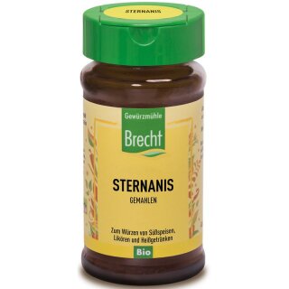 Gewürzmühle Brecht Sternanis gemahlen - Bio - 25g x 5  - 5er Pack VPE