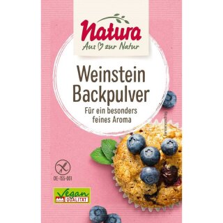 Natura Weinstein-Backpulver 3er-Pack - 54g x 15  - 15er Pack VPE