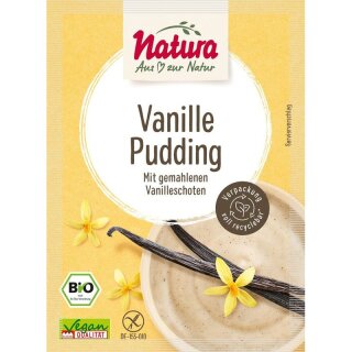 Natura Pudding Vanille 3er-Pack - Bio - 120g x 8  - 8er Pack VPE