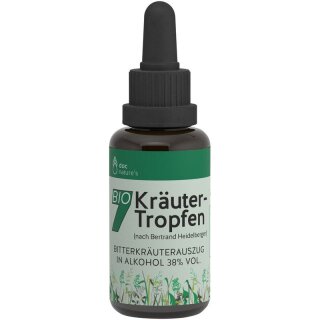 Gesund & Leben doc nature’s 7 Kräuter-Tropfen - Bio - 30ml x 6  - 6er Pack VPE