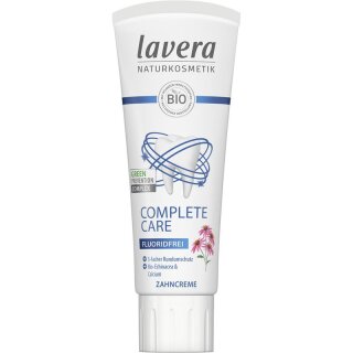 Lavera Zahncreme Complete Care Fluoridfrei - 75ml x 4  - 4er Pack VPE