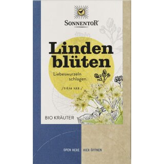Sonnentor Lindenblüten Doppelkammerbeutel - Bio - 27g x 6  - 6er Pack VPE