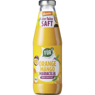 Für der faire Saft Orange Mango Maracuja - Bio - 0,5l x 6  - 6er Pack VPE