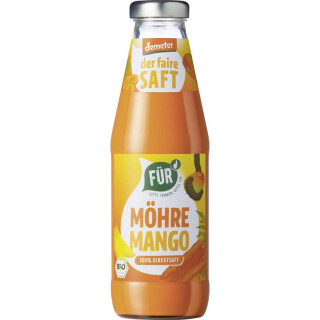 Für der faire Saft Möhre Mango - Bio - 0,5l x 6  - 6er Pack VPE