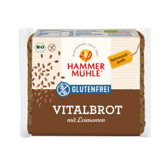 Hammermühle Vitalbrot mit Leinsamen - Bio - 250g x...