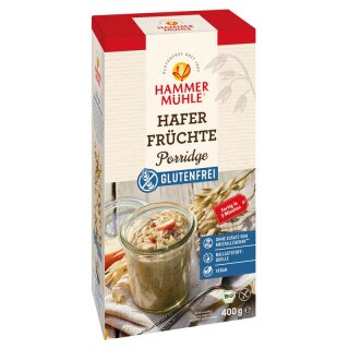 Hammermühle Hafer Früchte Porridge - Bio - 400g x 7  - 7er Pack VPE